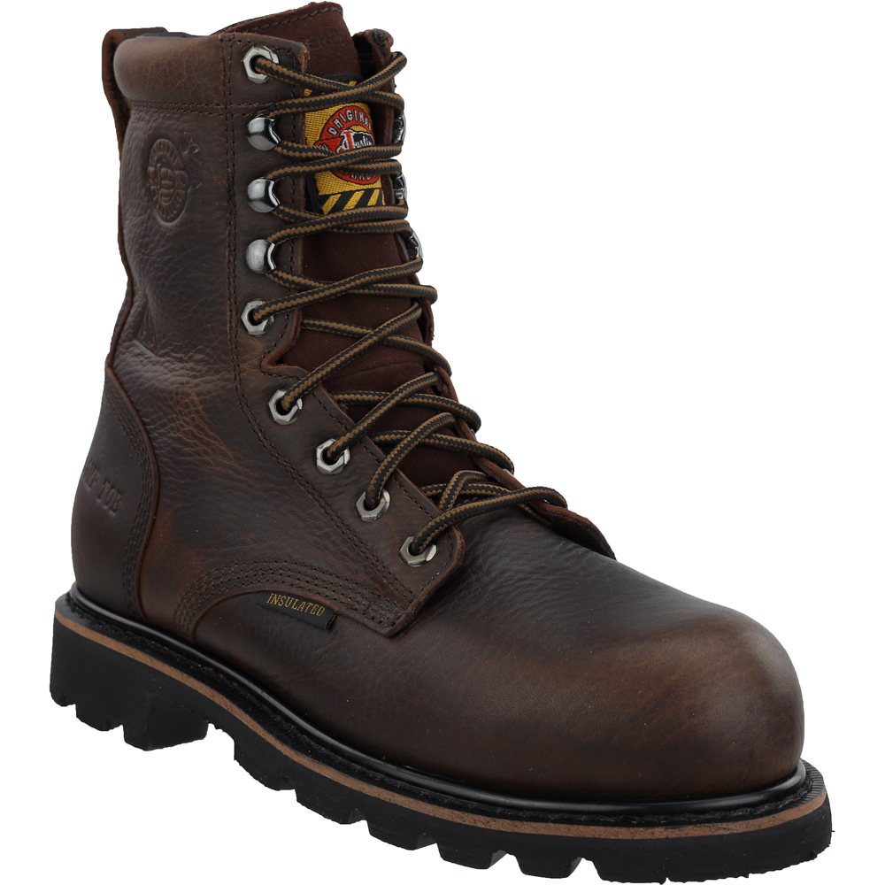 Justin boots miner deals leather work boots