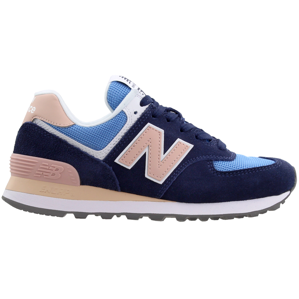 New Balance 574 Blue Womens Lace Up Sneakers New Balance 574 Blue Womens Lace Up Sneakers