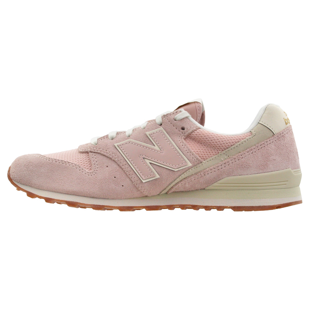 New Balance 996 Pink Womens Lace Up Sneakers