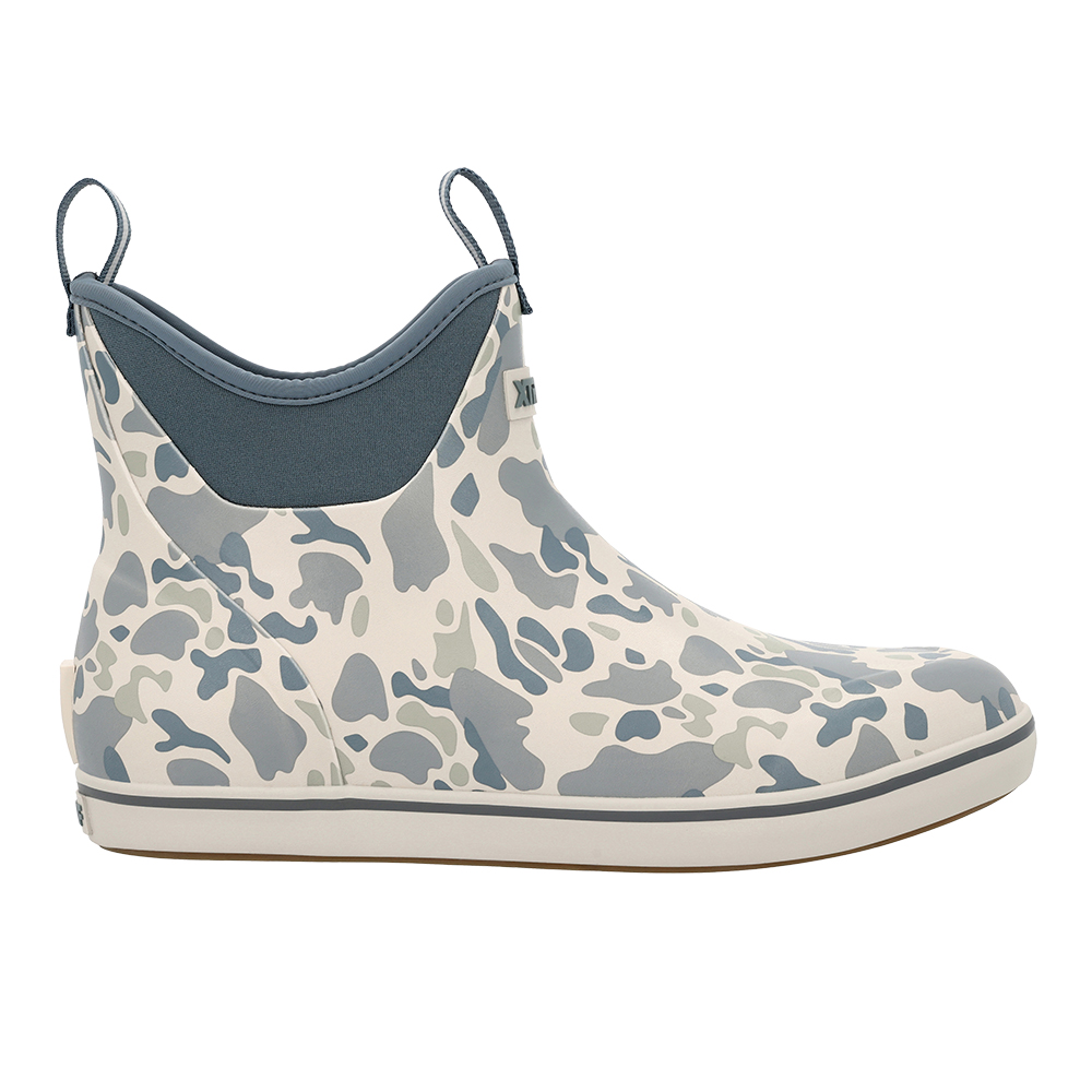 Xtratuf Men's 6" Ankle Deck Boots, in Stormy Duck Camo, Size 8 | by West Marine