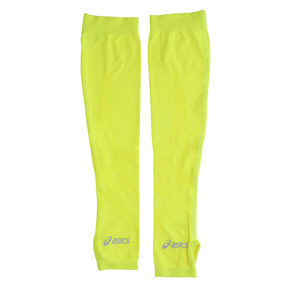Shop Yellow Womens ASICS Chill Arm Sleeves