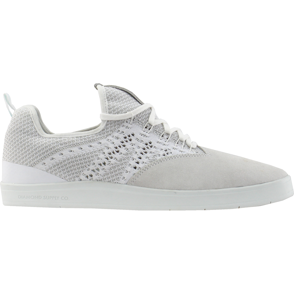 Diamond Supply Co. All Day Lace Up Sneakers White Mens Lace Up Sneakers | Shoe Bacca