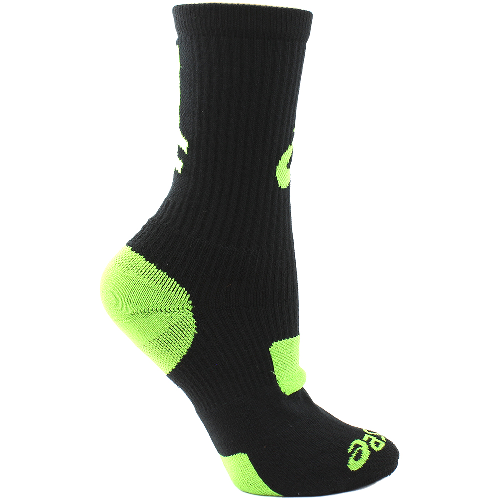 ASICS Stripe Crew Socks Mens Black Athletic ZK2000-9083 | eBay