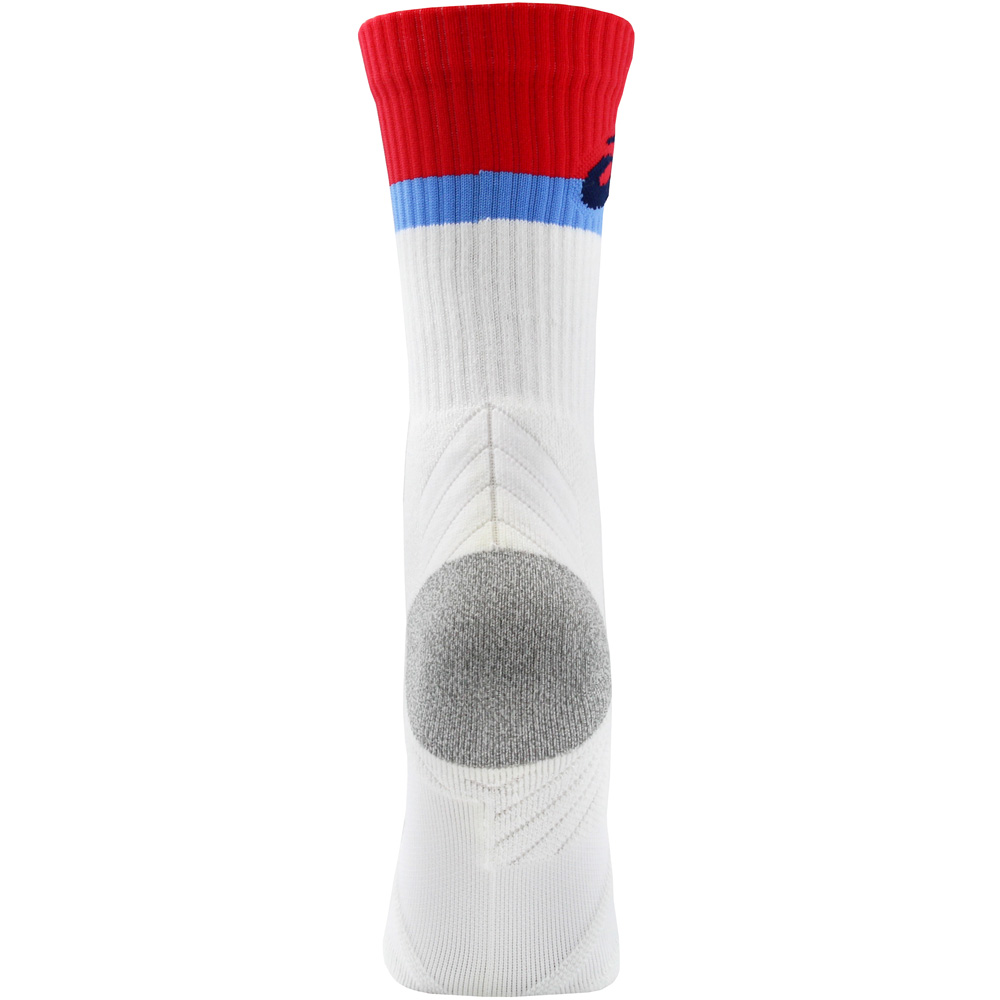 ASICS Athlete Crew Tennis Socks 0677 Hibiscus/wh Medium for sale 