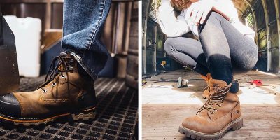 timberland square toe work boots
